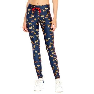 The Upside Deer Workout Leggings Pants Blue Full Length 8